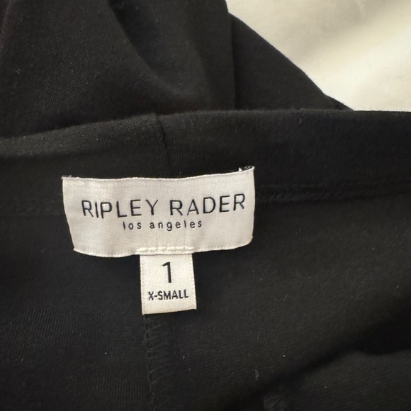 Ripley Rader Black Ponte Knit Straight Leg Pant XS 1 - Picture 2 of 3